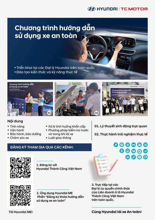 CHƯƠNG TRÌNH HƯỚNG DẪN SỬ DỤNG XE AN TOÀN CÙNG HYUNDAI CẦU DIỄN